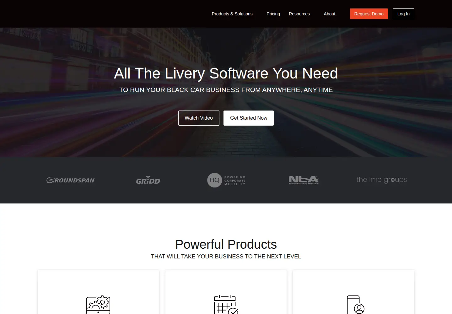 Screenshot of limoanywhere.com
