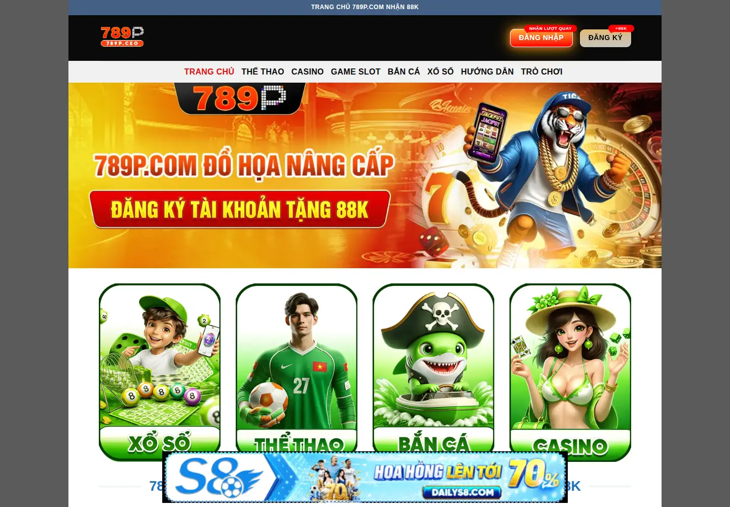 Captured homepage of 789p.ceo in the current scan