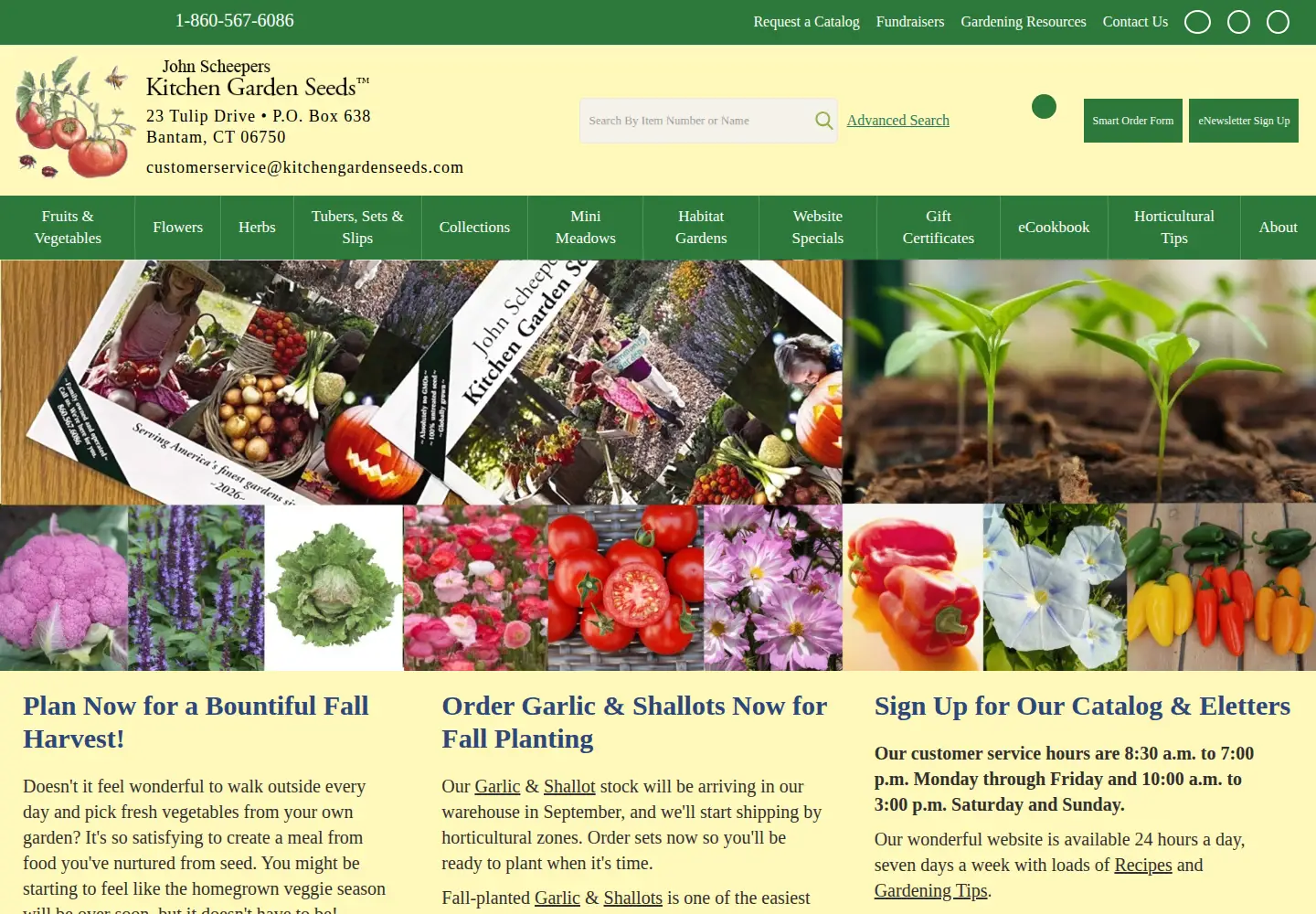 Screenshot of kitchengardenseeds.com