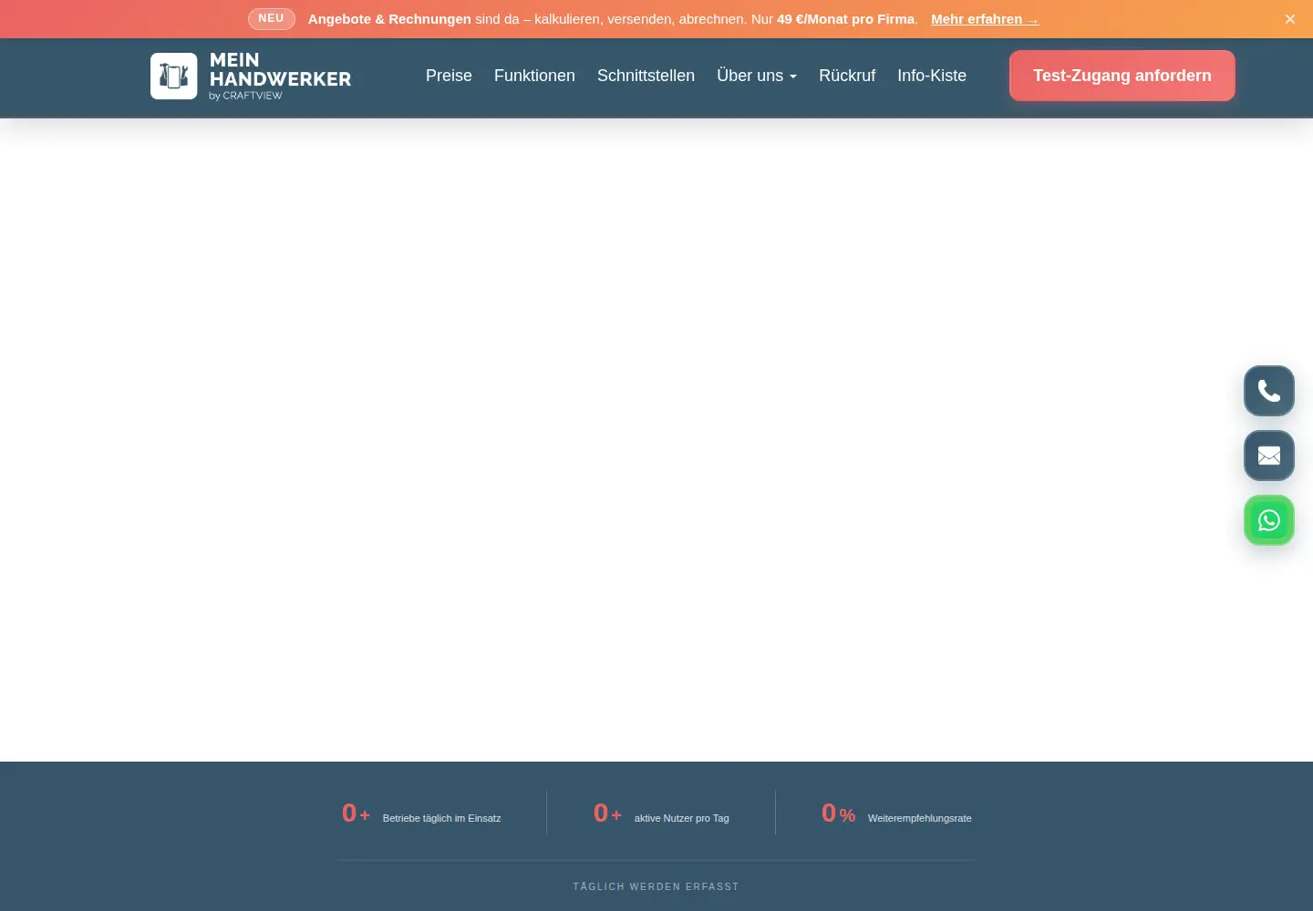 Screenshot of mein-handwerker-app.de