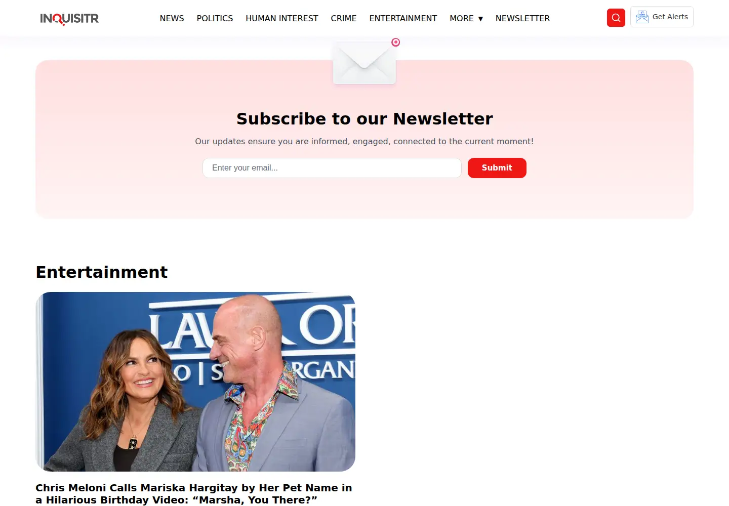 Screenshot of inquisitr.com