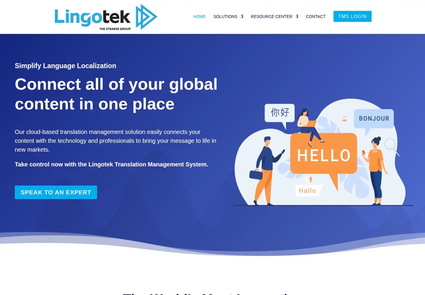 Screenshot of lingotek.com