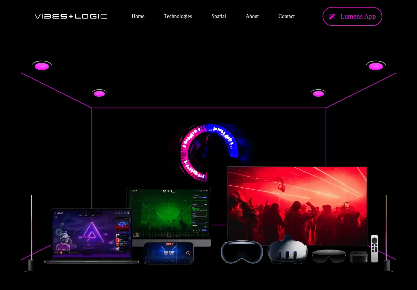 Captured homepage of vibesandlogic.com in the current scan