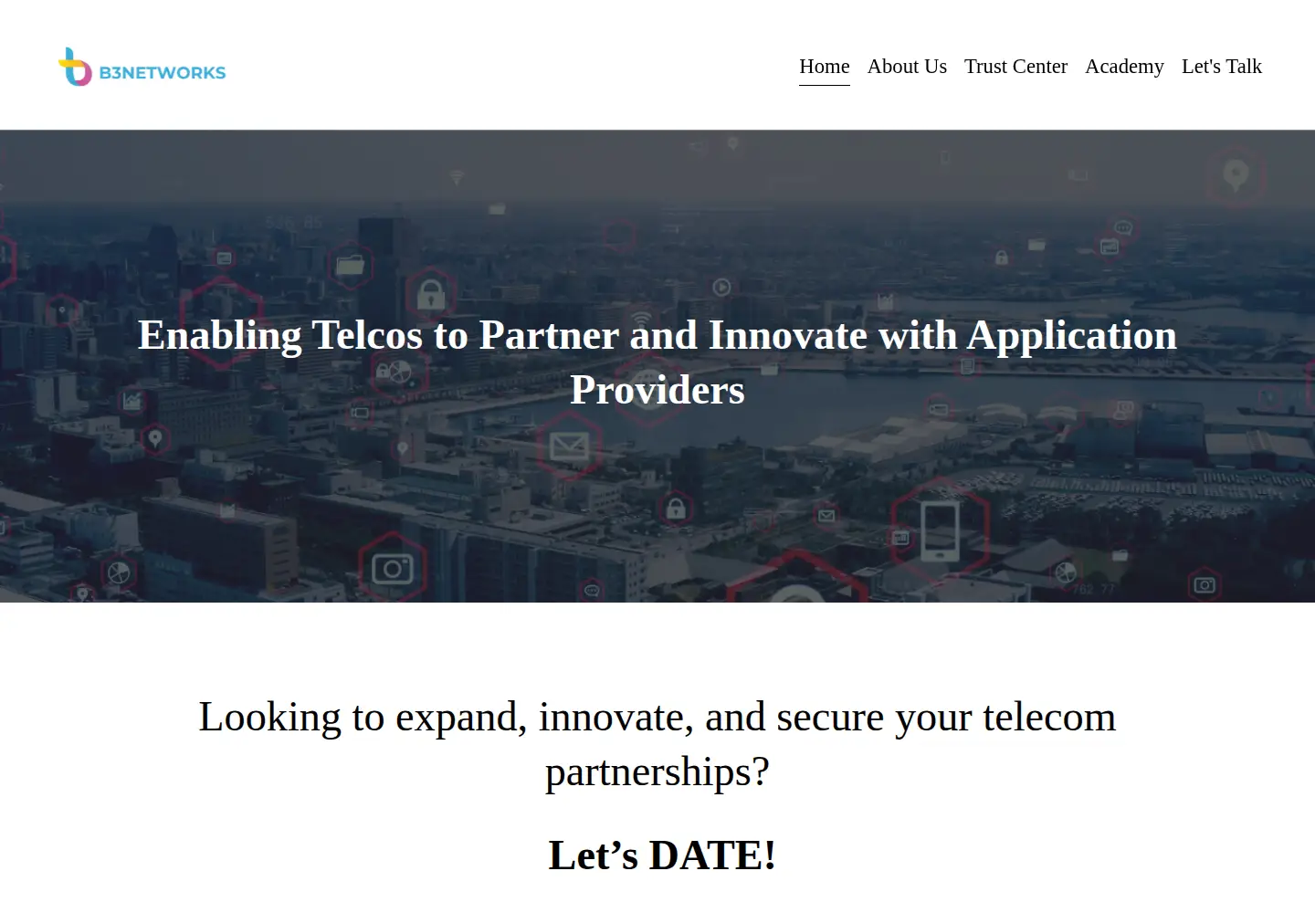 Screenshot of b3networks.com
