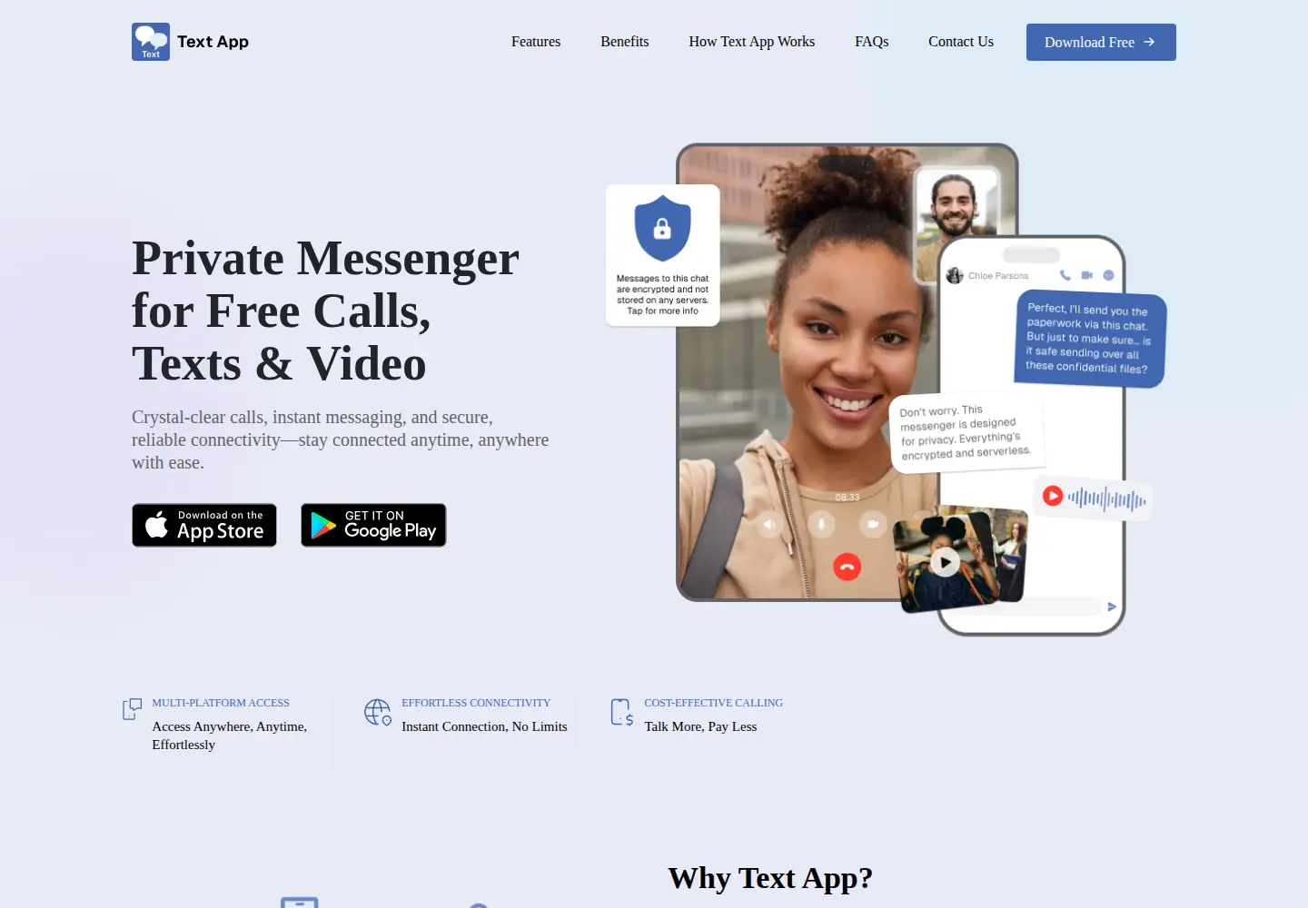 Captured homepage of textcall.in in the current scan