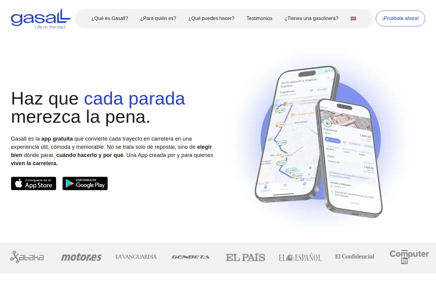 Screenshot of gasallapp.com