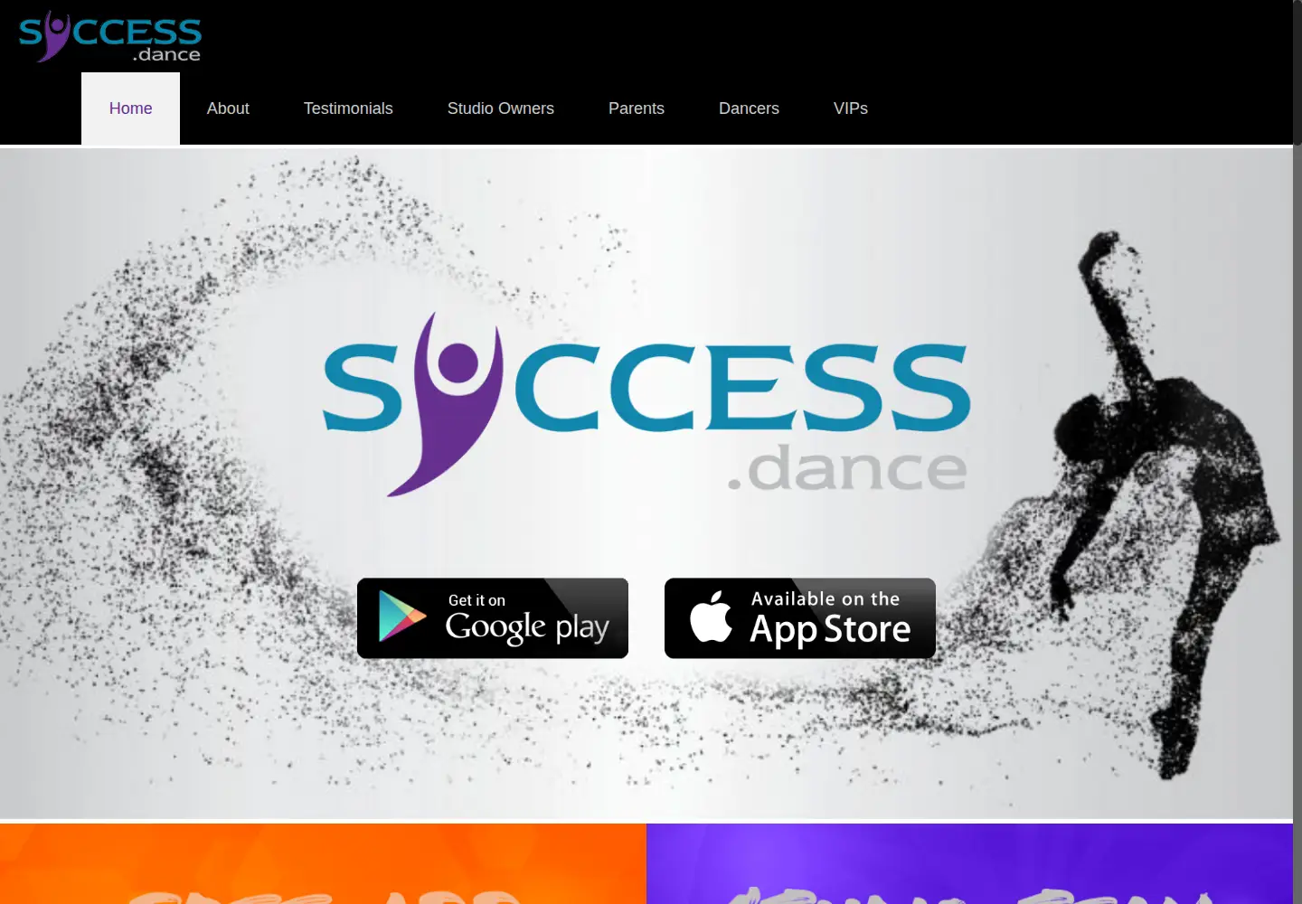 Screenshot of success.dance