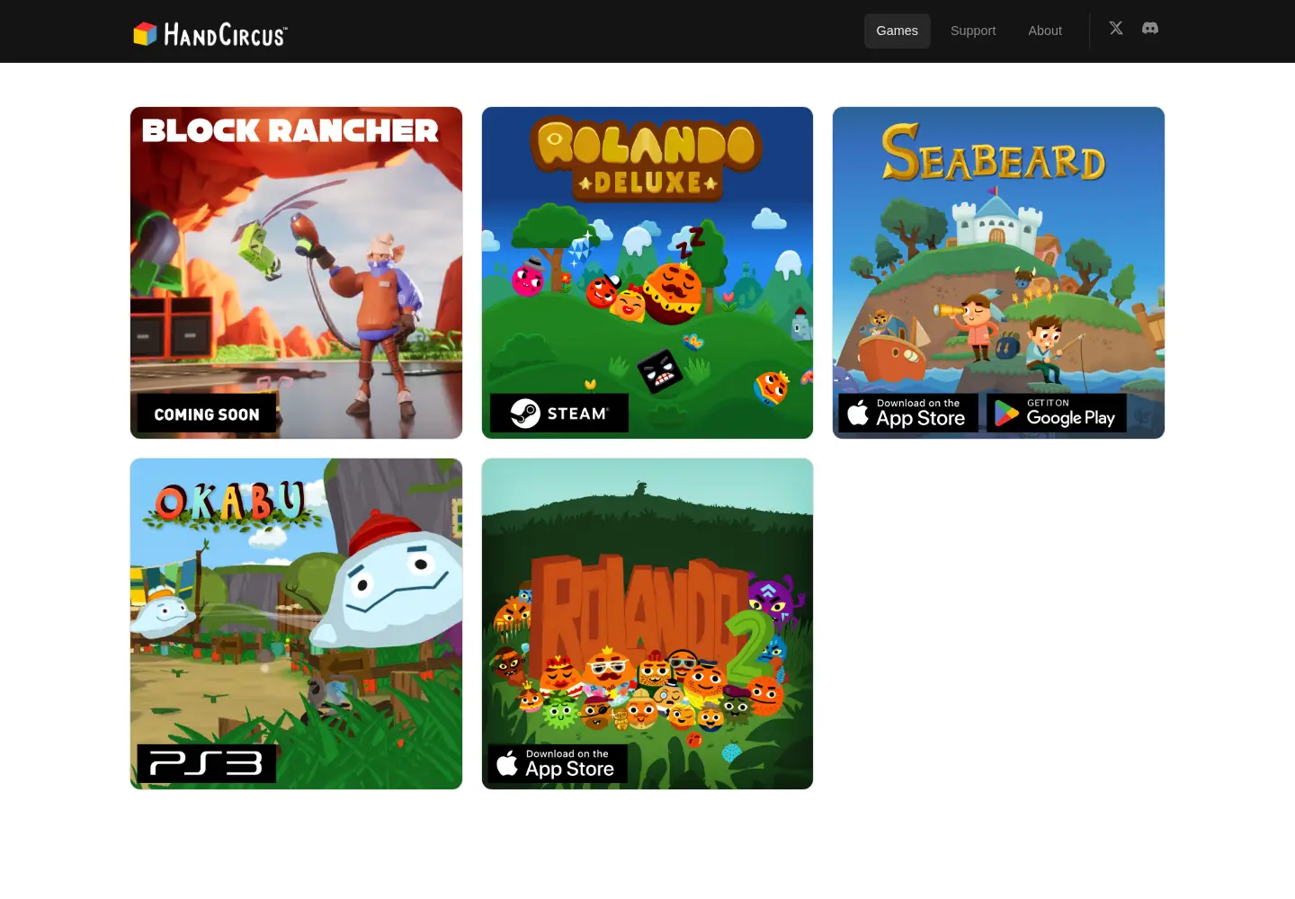 Screenshot of handcircus.com