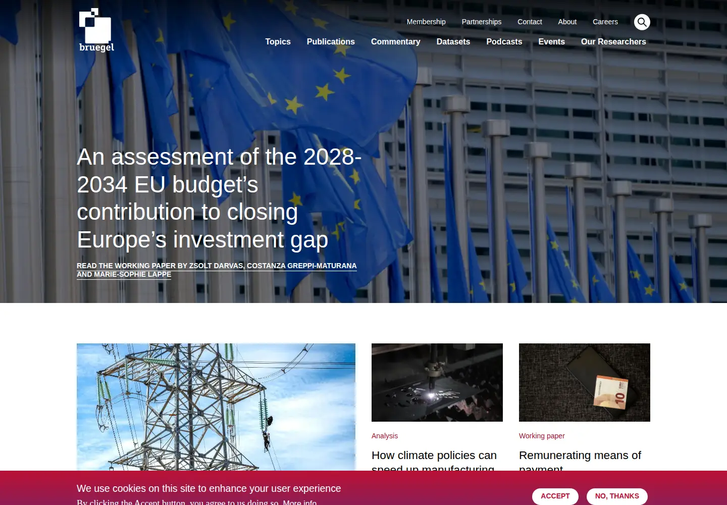 Screenshot of bruegel.org