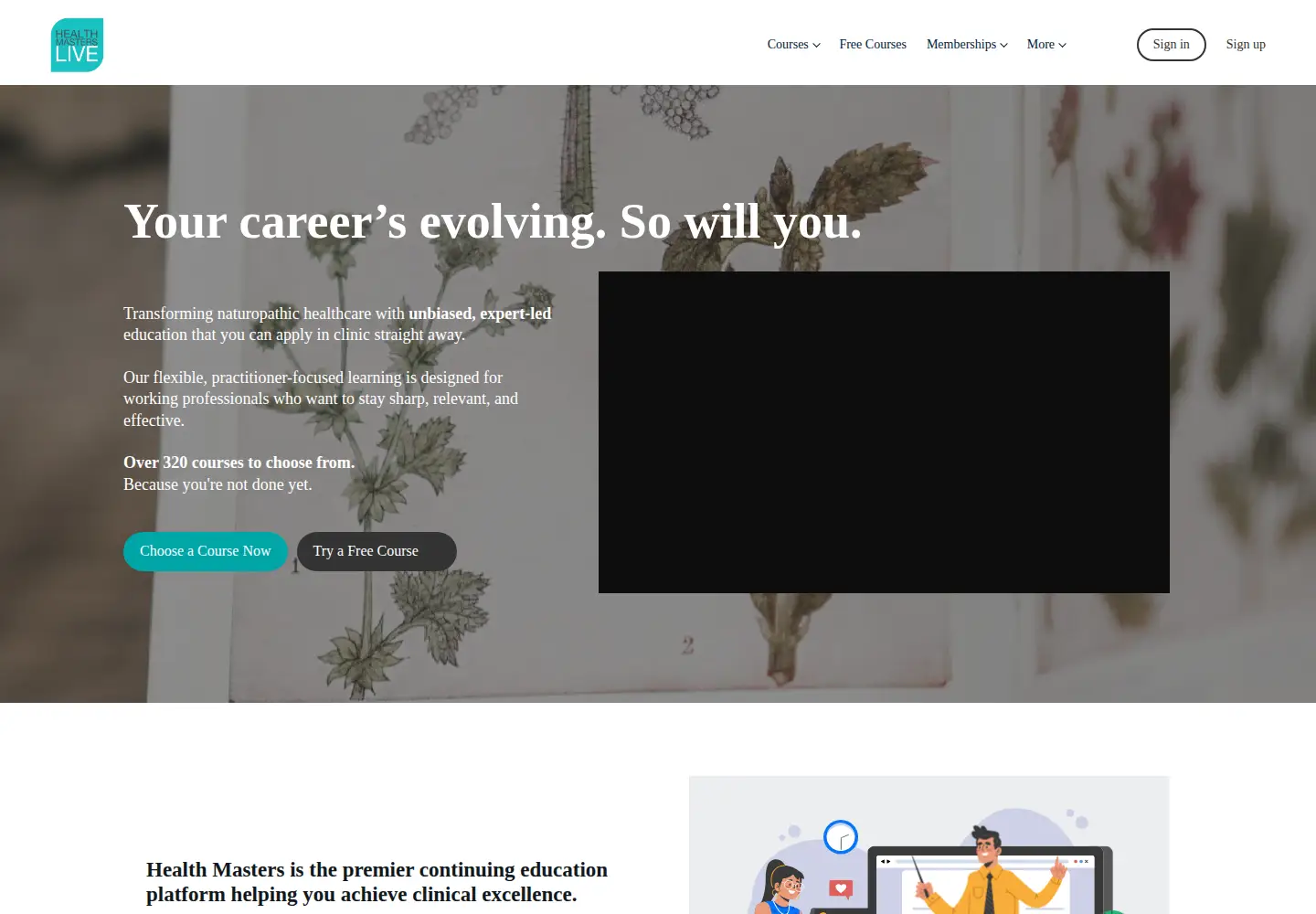 Screenshot of healthmasters.live
