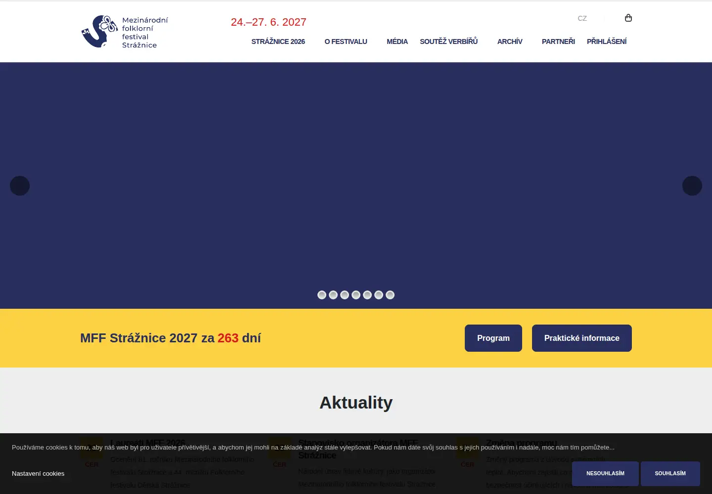 Screenshot of festivalstraznice.cz