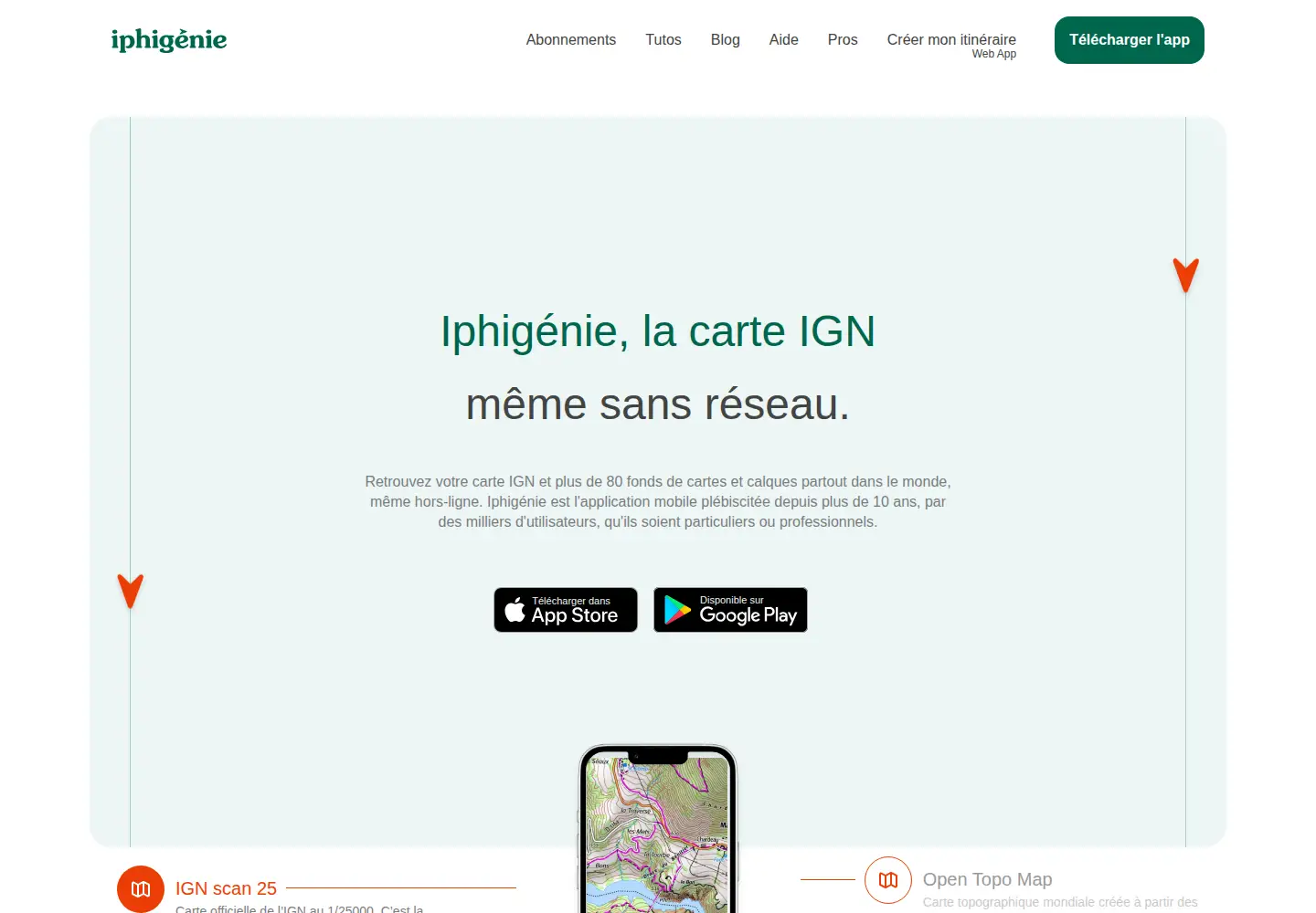 Captured homepage of iphigen.ie in the current scan