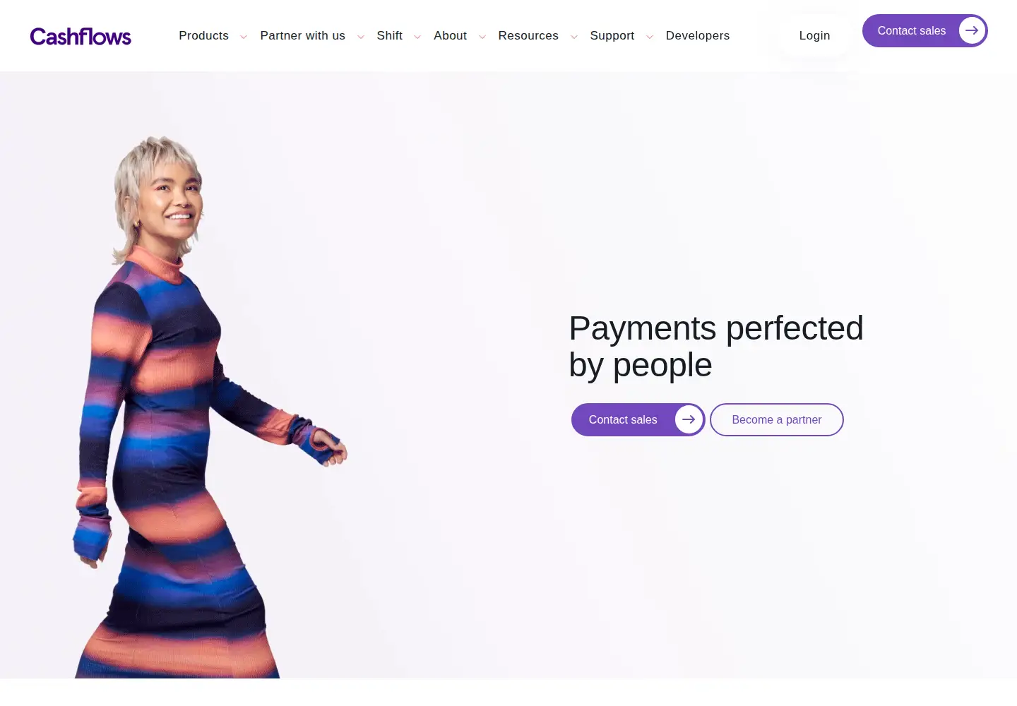 Captured homepage of cashflows.com in the current scan