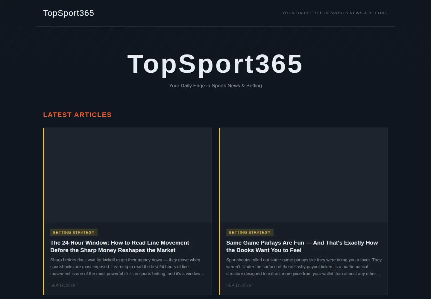 Screenshot of topsport365.com