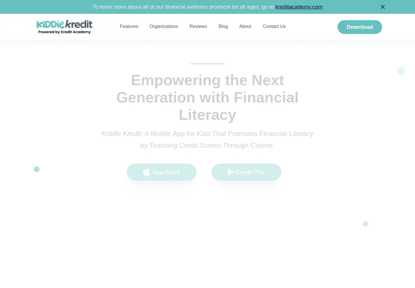 Screenshot of kiddiekredit.com