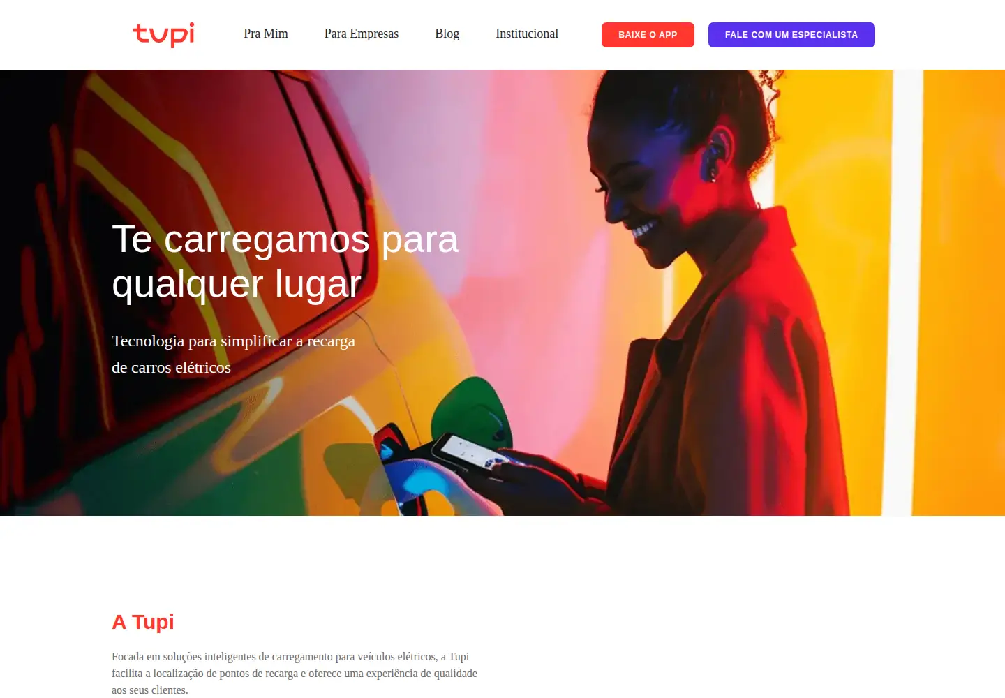 Screenshot of tupimob.com