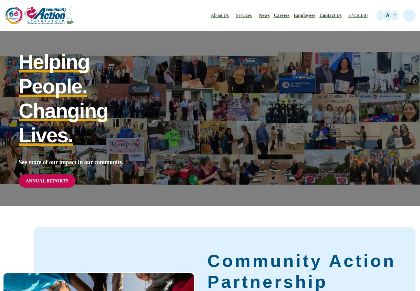 Screenshot of snhs.org