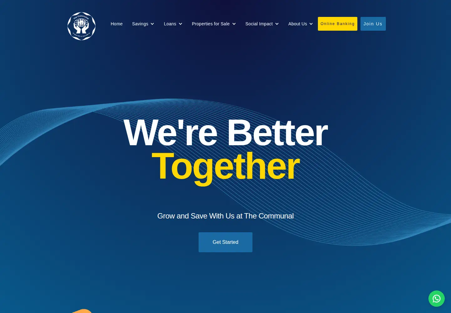 Screenshot of thecommunalcu.com