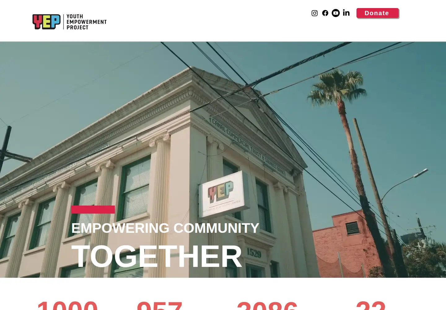 Screenshot of youthempowermentproject.org