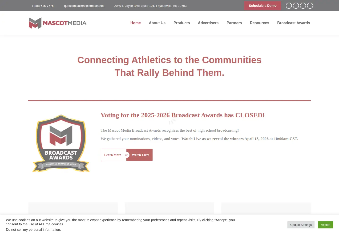 Screenshot of mascotmedia.net