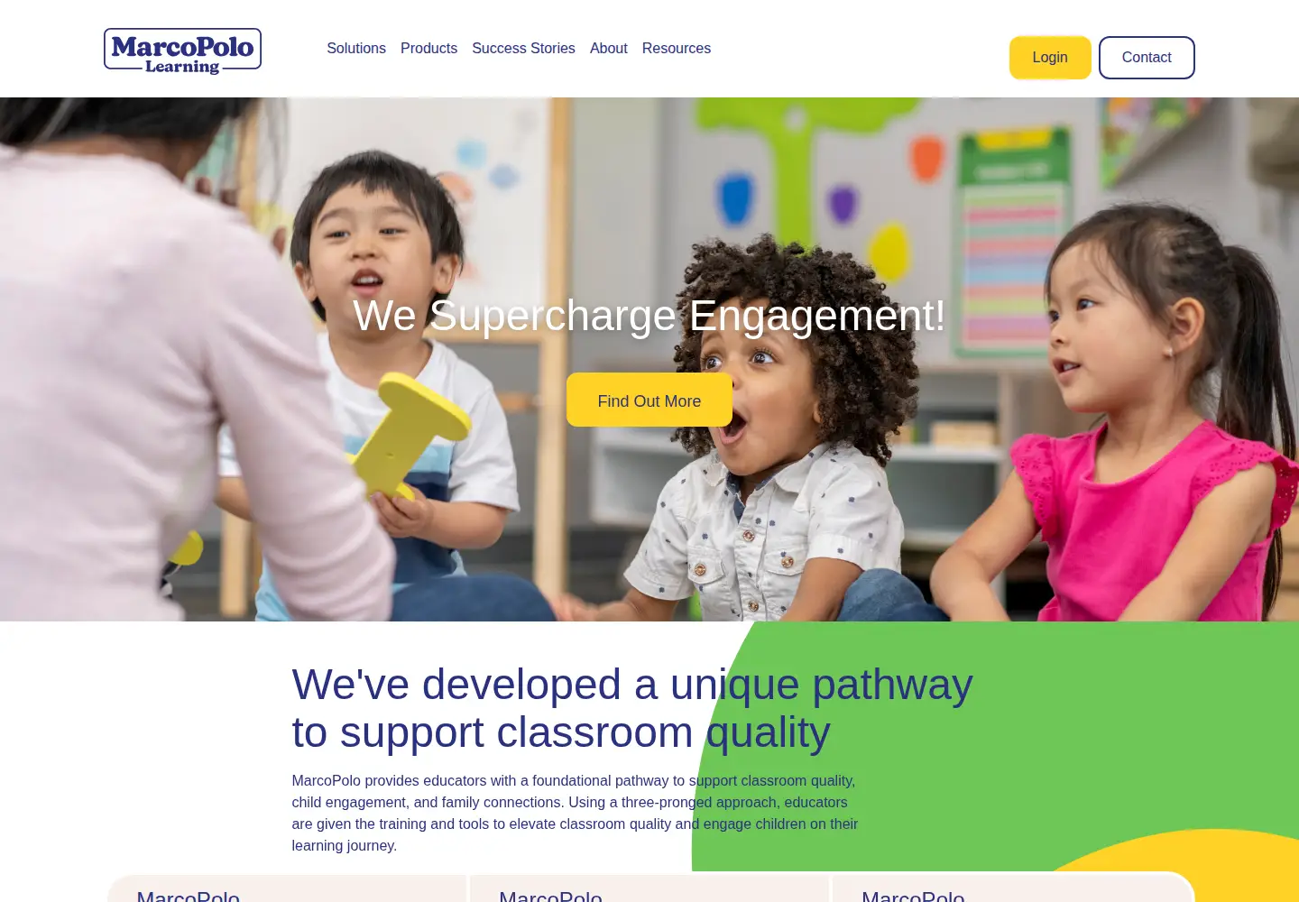 Screenshot of marcopololearning.com