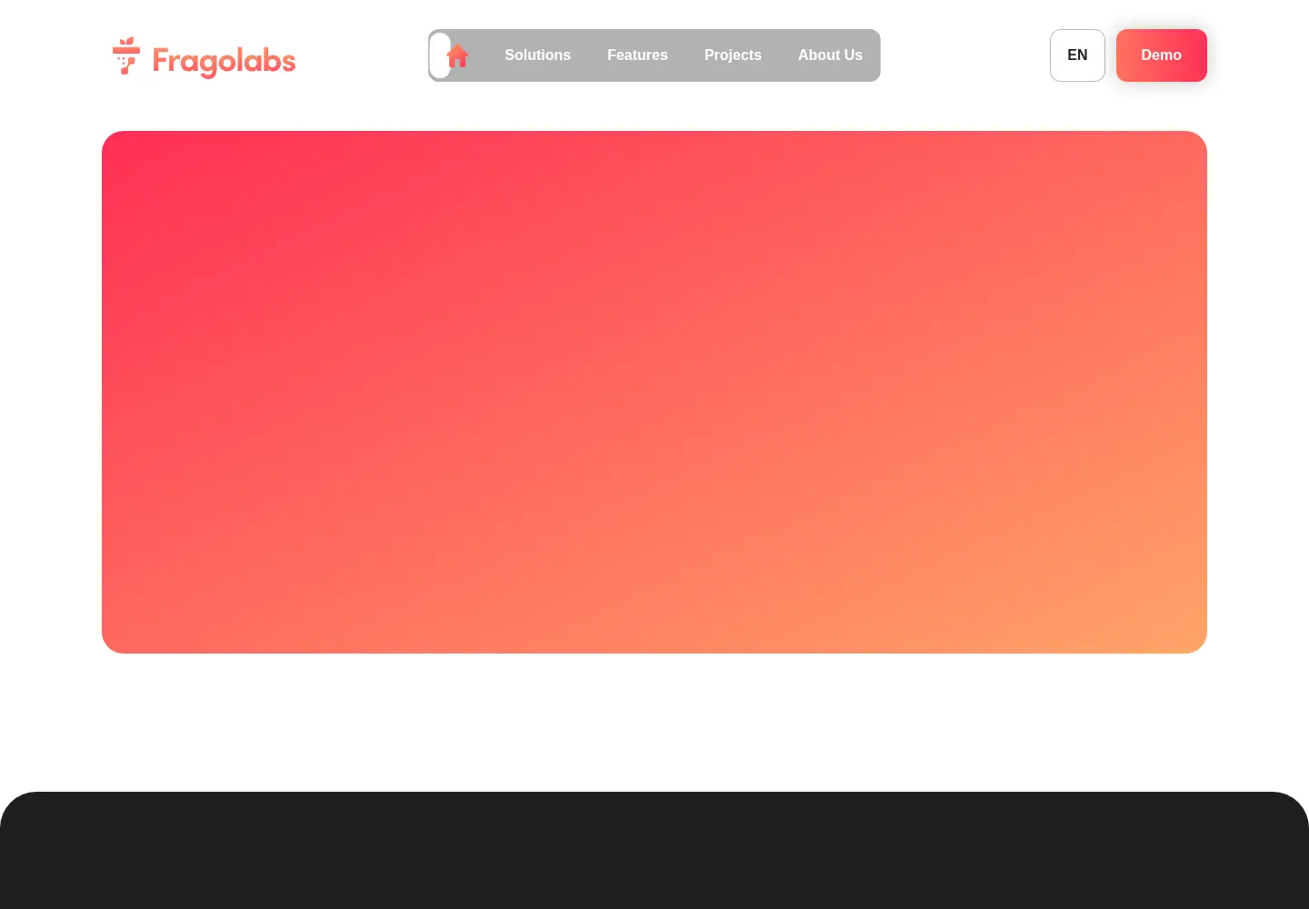 Captured homepage of fragolabs.com in the current scan