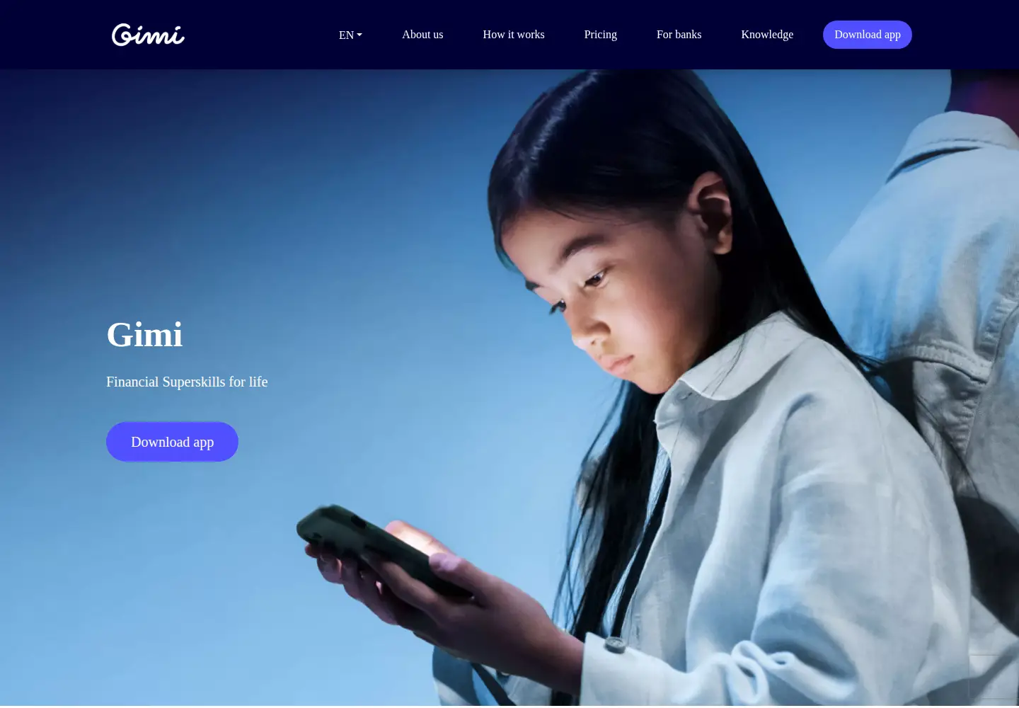 Screenshot of gimi.com