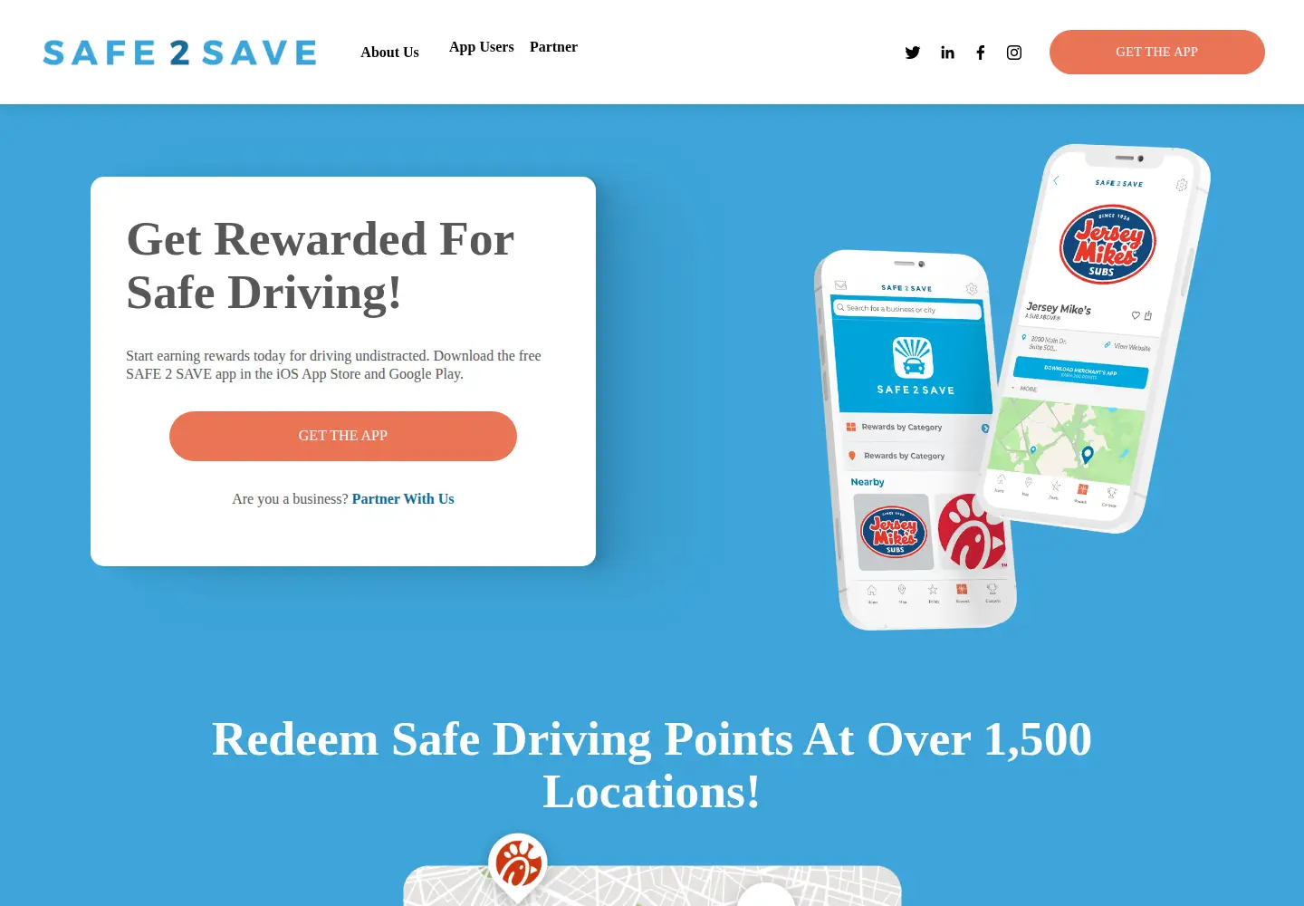 Screenshot of safe2save.org