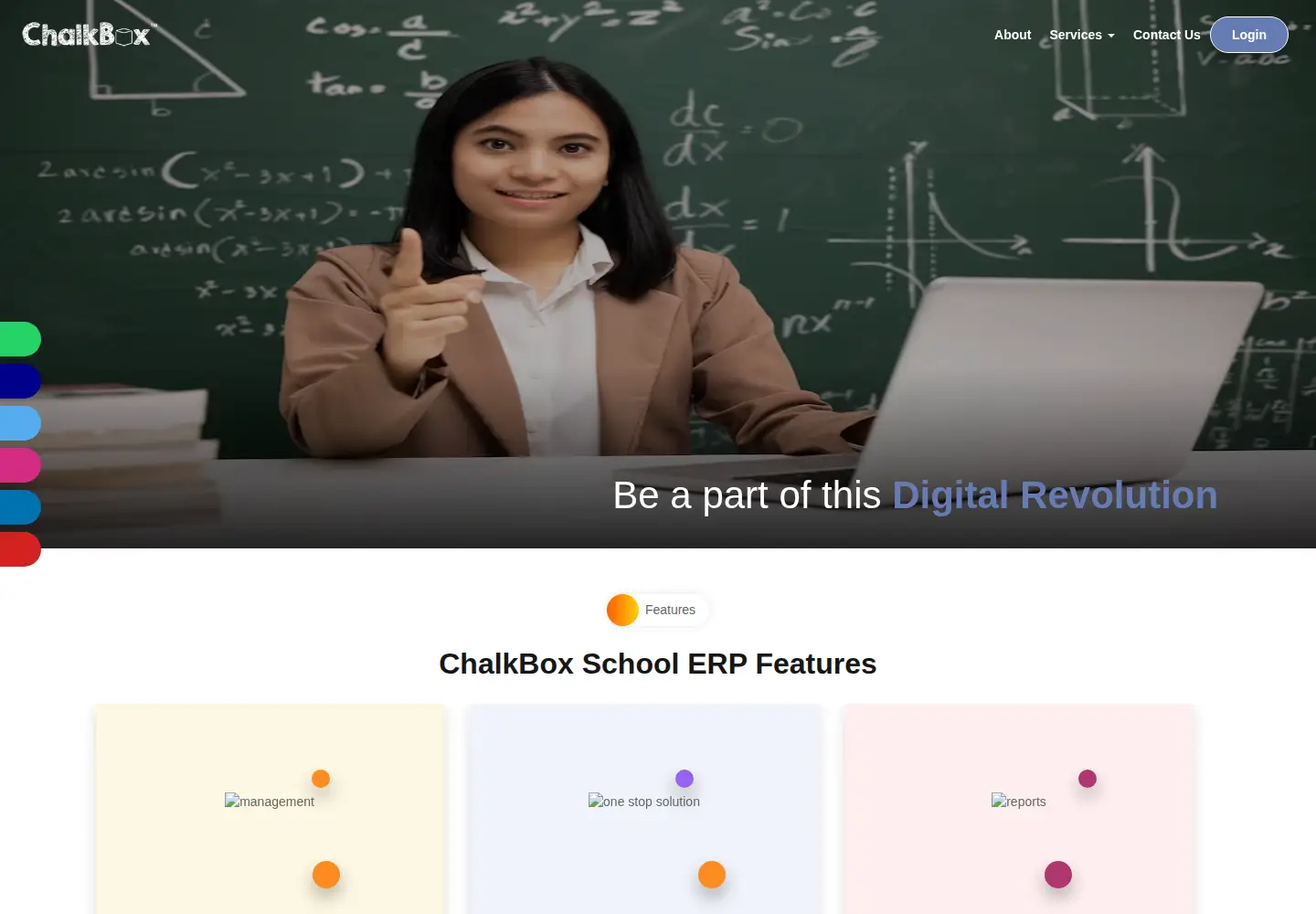 Screenshot of chalkbox.in