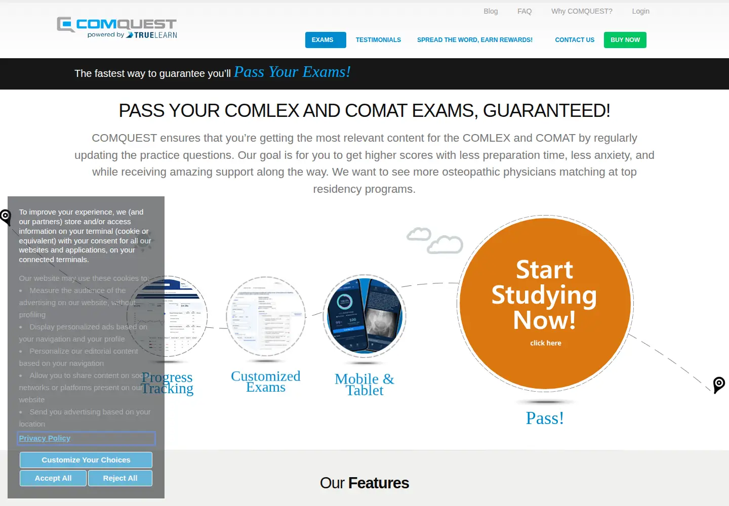 Screenshot of comquestmed.com