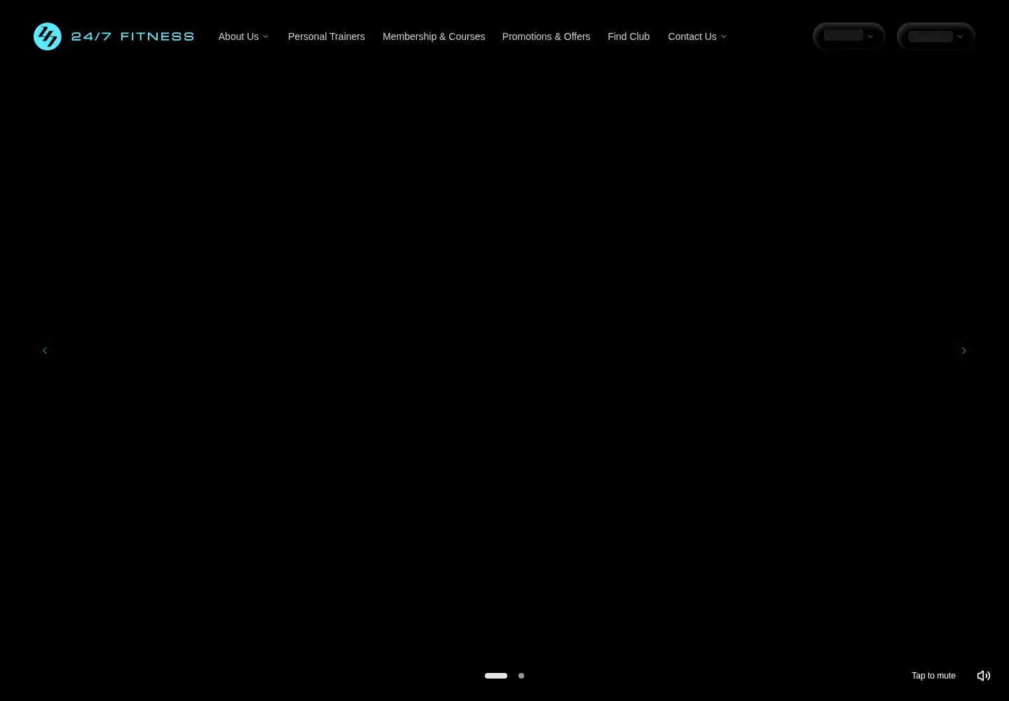 Captured homepage of 247.fitness in the current scan