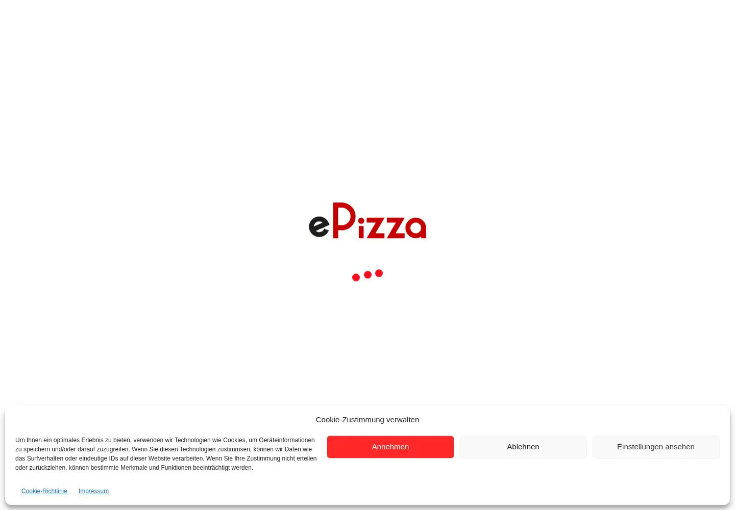 Screenshot of epizza.shop
