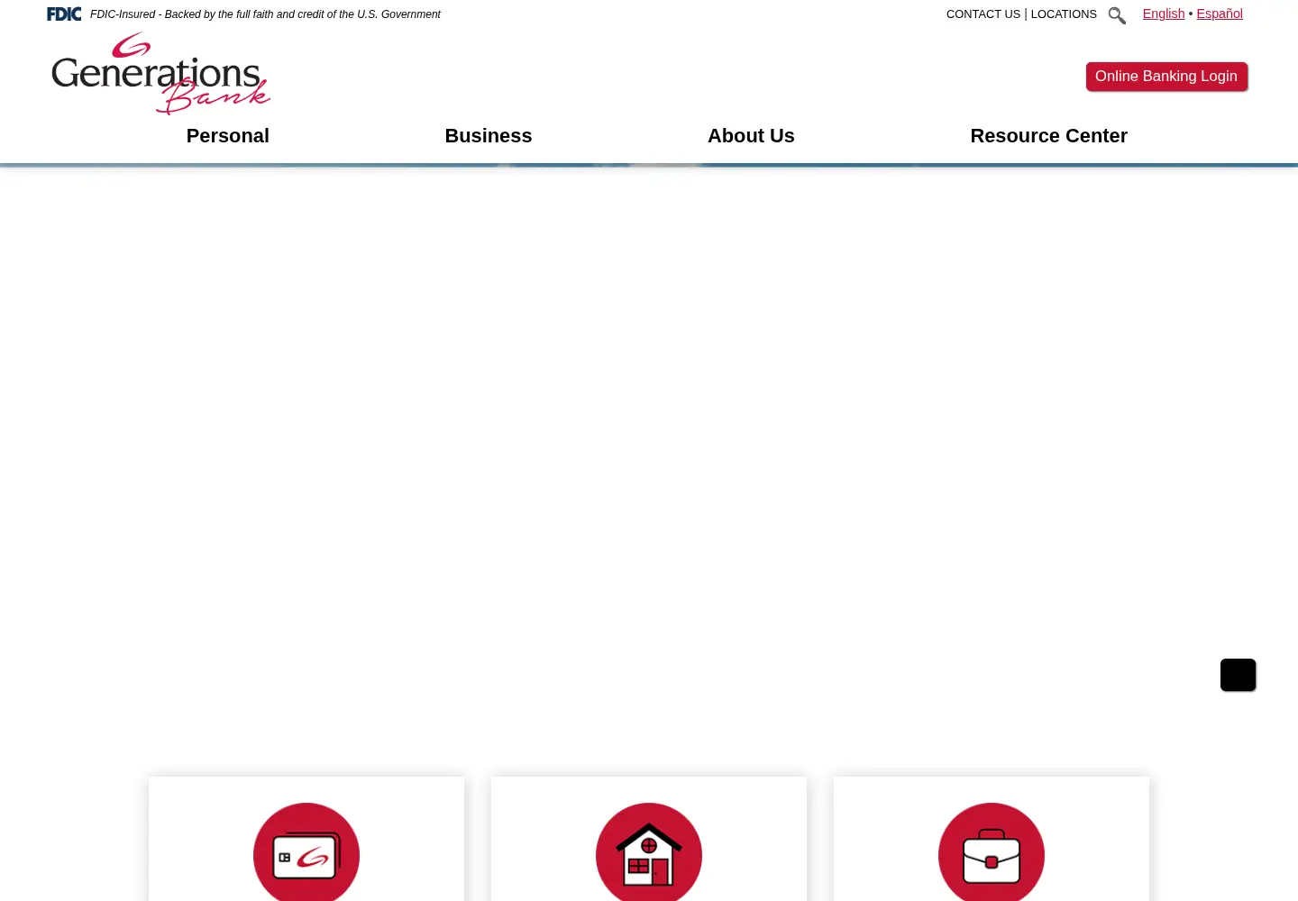Screenshot of mygenerations.bank