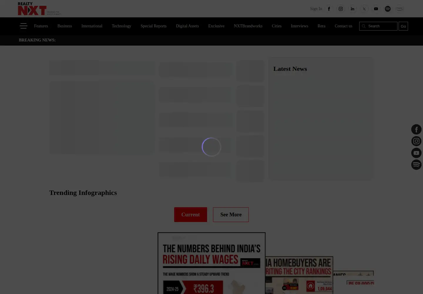 Captured homepage of realtynxt.com in the current scan