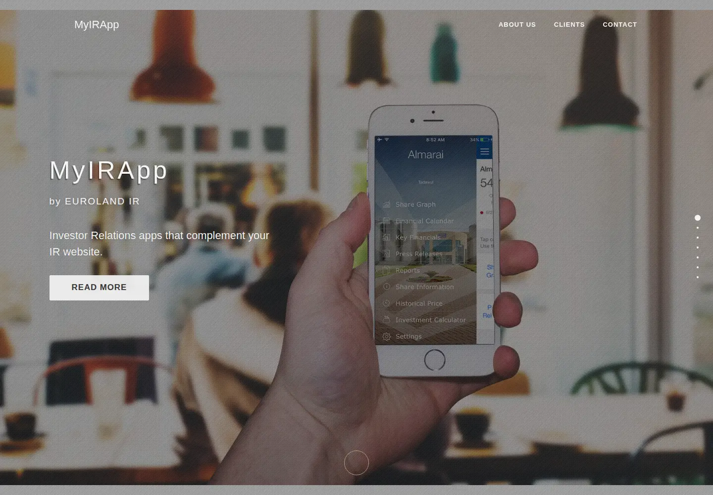 Screenshot of myirapp.com