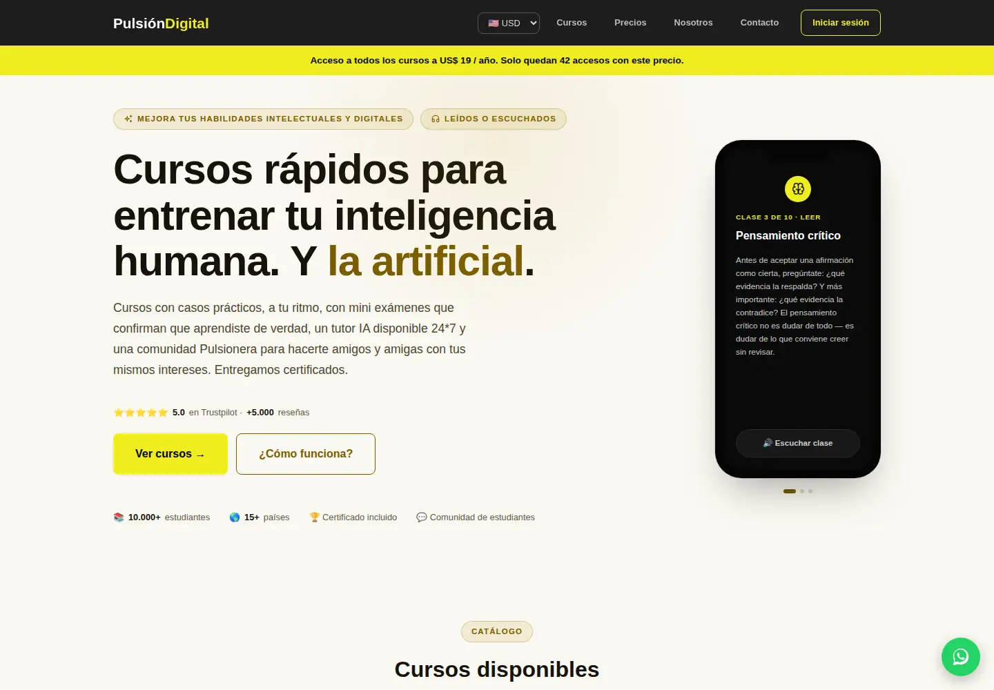 Screenshot of pulsiondigital.com