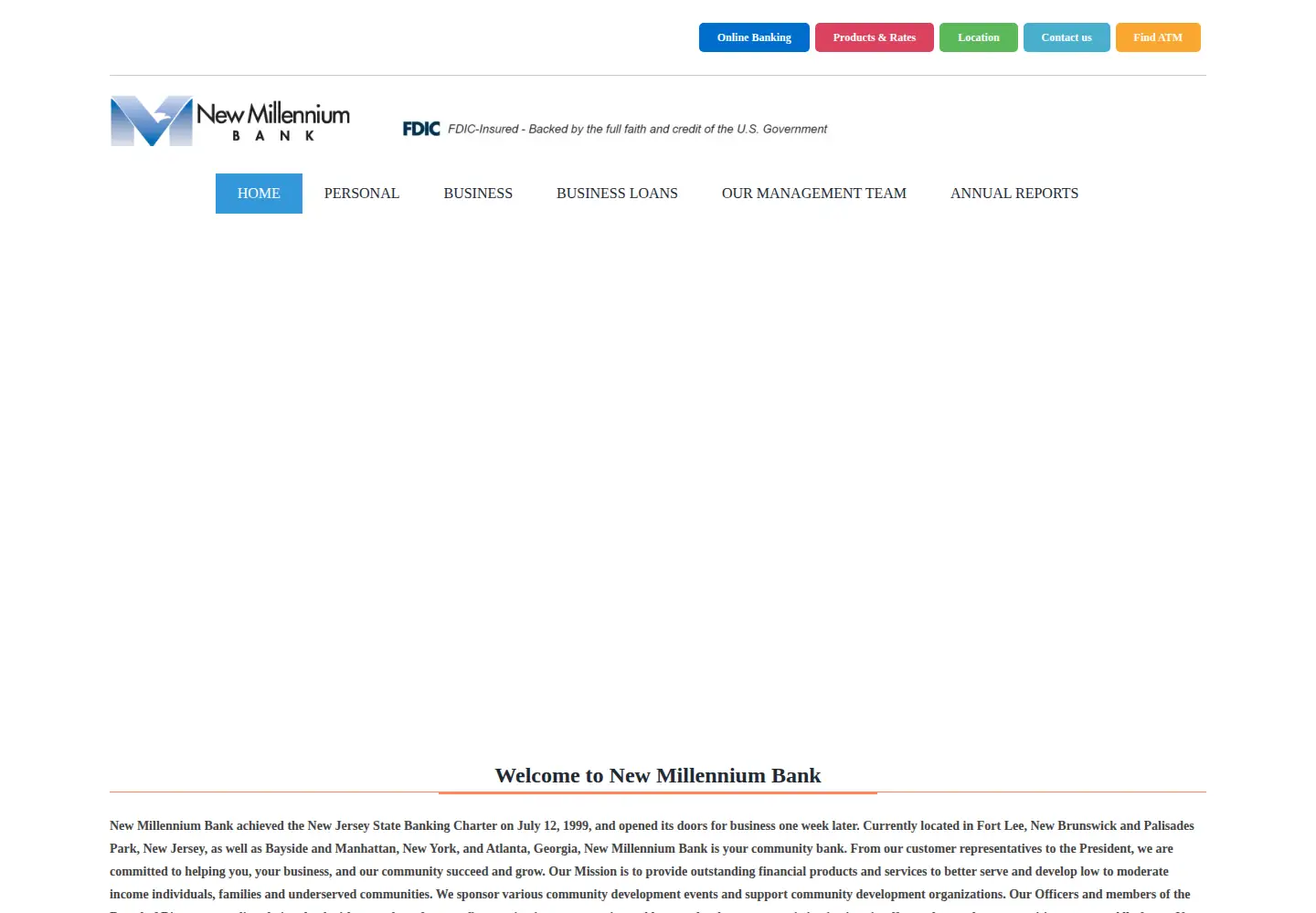 Screenshot of nmbonline.com