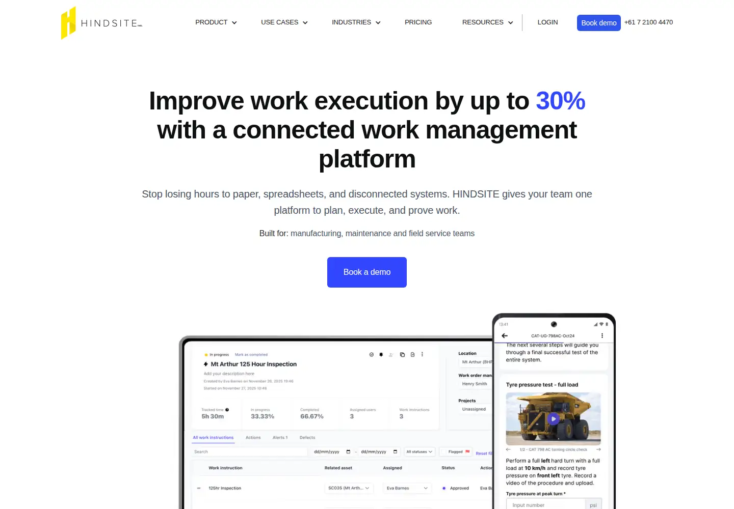 Screenshot of hindsiteind.com