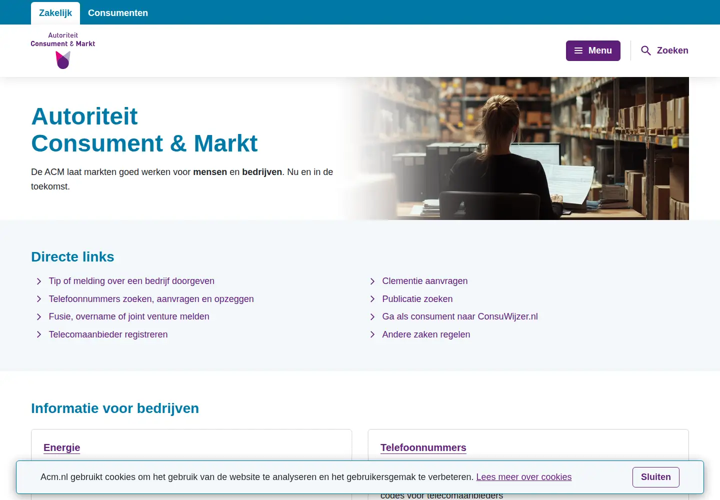 Screenshot of acm.nl