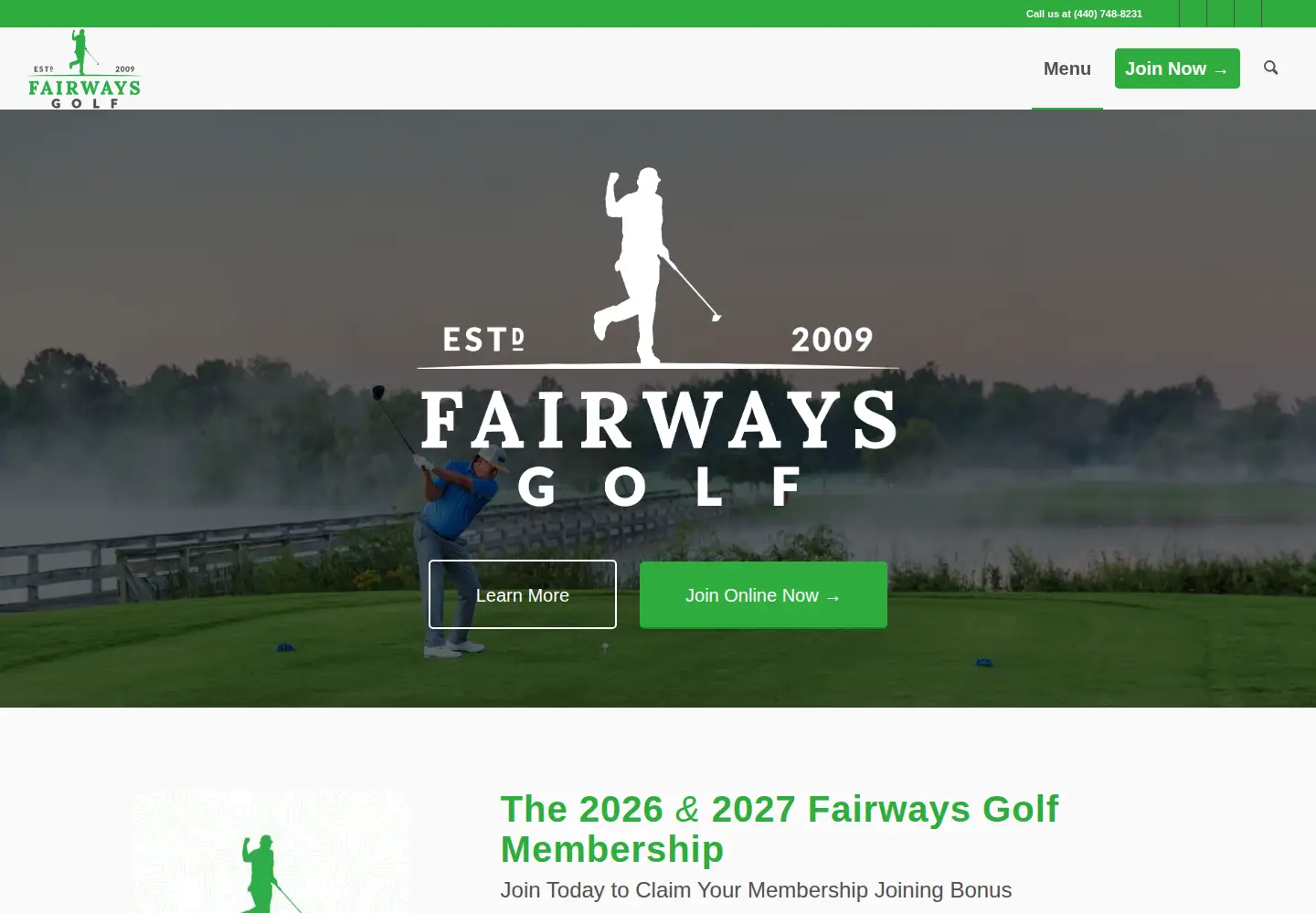 Captured homepage of fairwaysmembership.com in the current scan