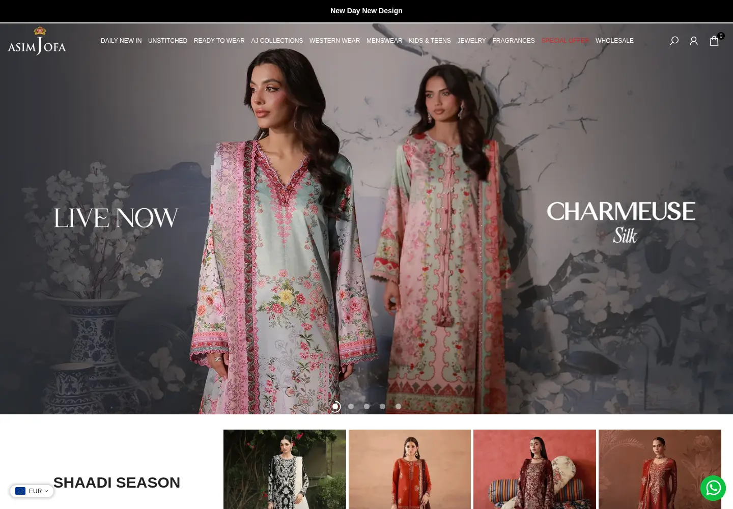 Screenshot of asimjofa.com