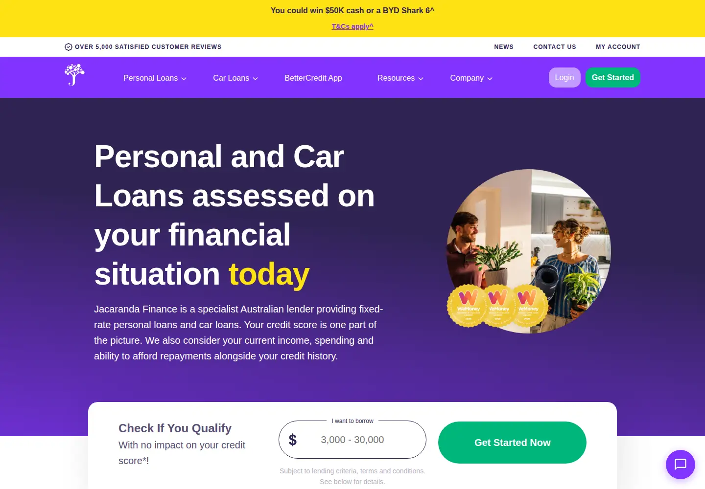Screenshot of jacarandafinance.com.au