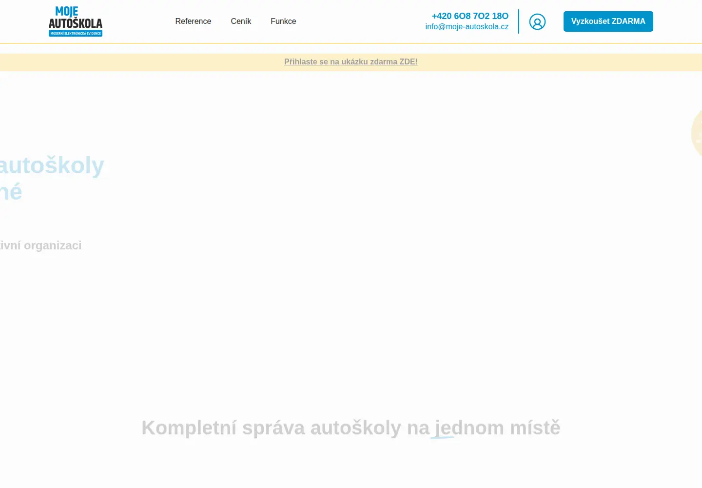 Screenshot of moje-autoskola.cz