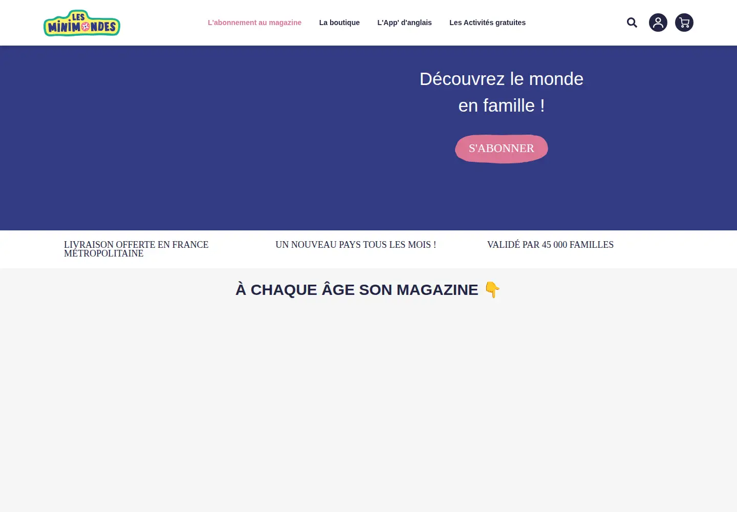 Screenshot of lesminimondes.fr