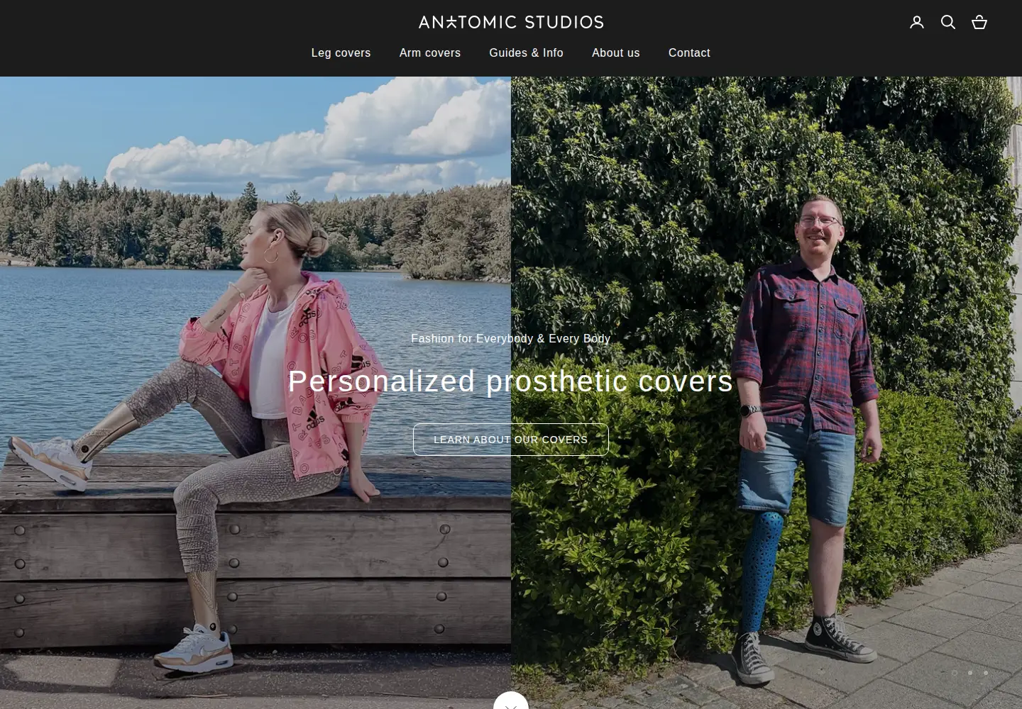 Captured homepage of anatomic-studios.com in the current scan