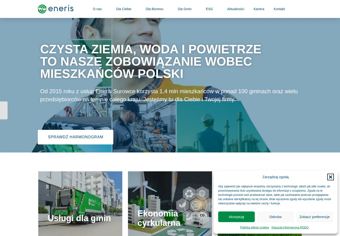 Screenshot of eneris.pl