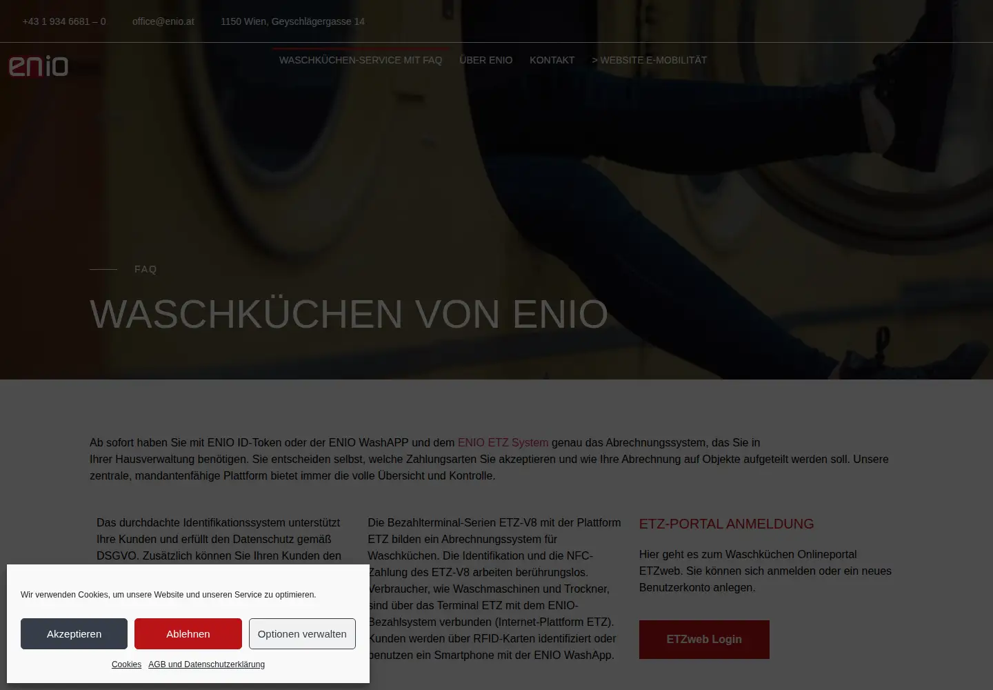 Screenshot of enio-management.com