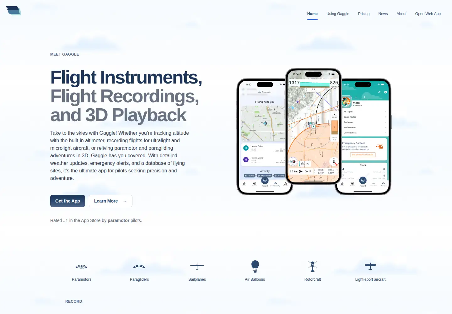 Screenshot of flygaggle.com