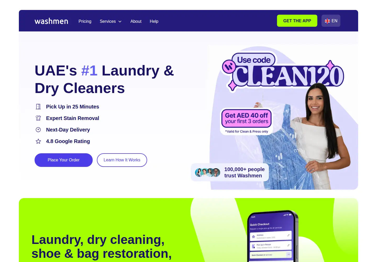 Screenshot of washmen.com