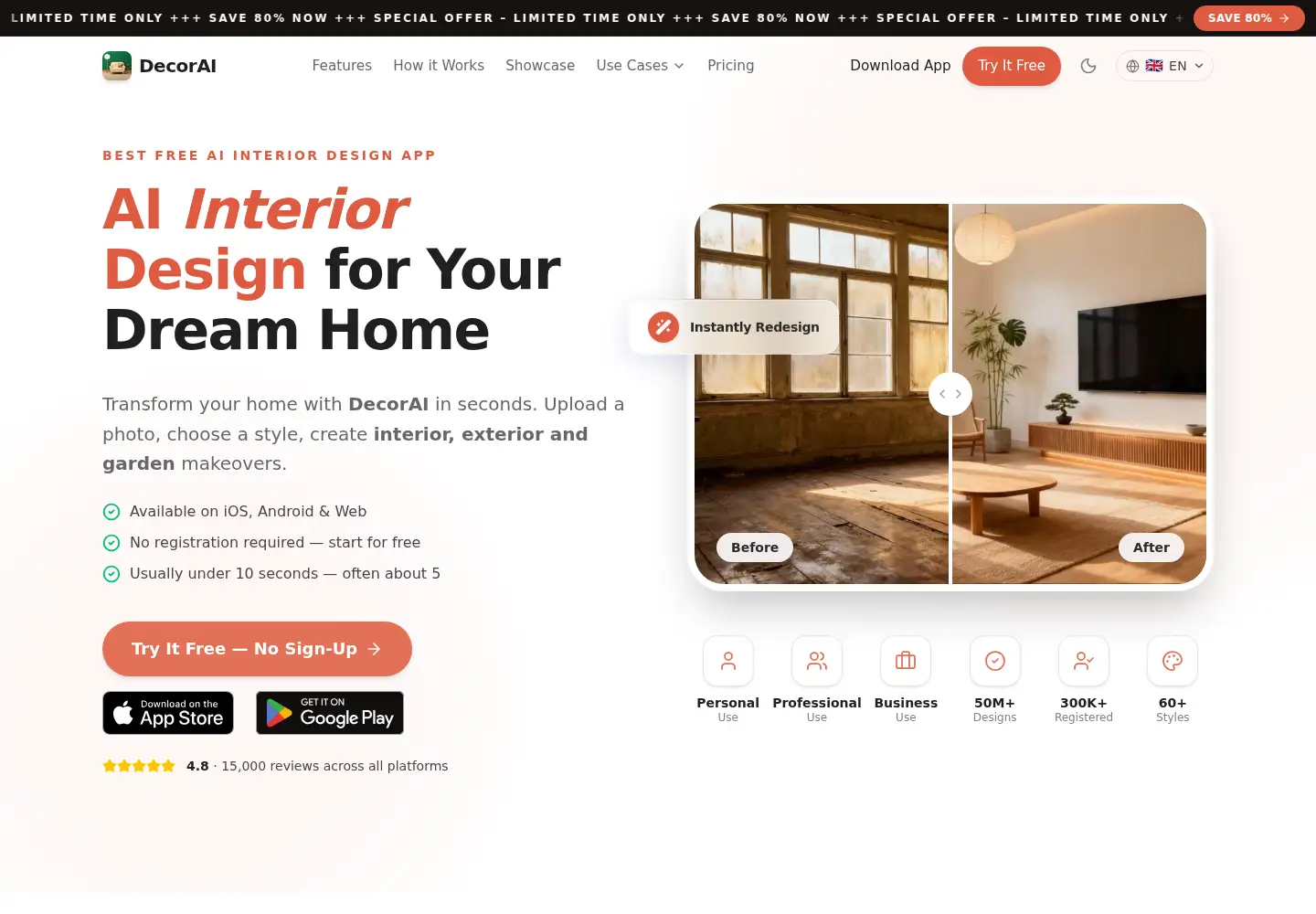 Screenshot of decoraihome.com